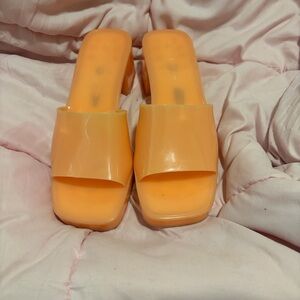 Steve Madden Bright Orange Mules